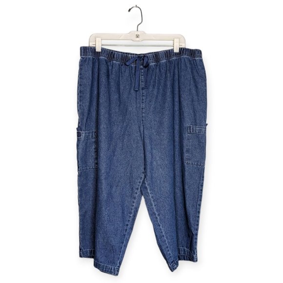Basic Editions Cropped Jeans Size XXL - Picture 1 of 14